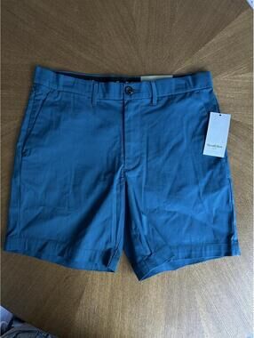 NEW Goodfellow & Co Men’s Tech Shorts Size 32 Blue Green Quick Dry 7” Inseam
